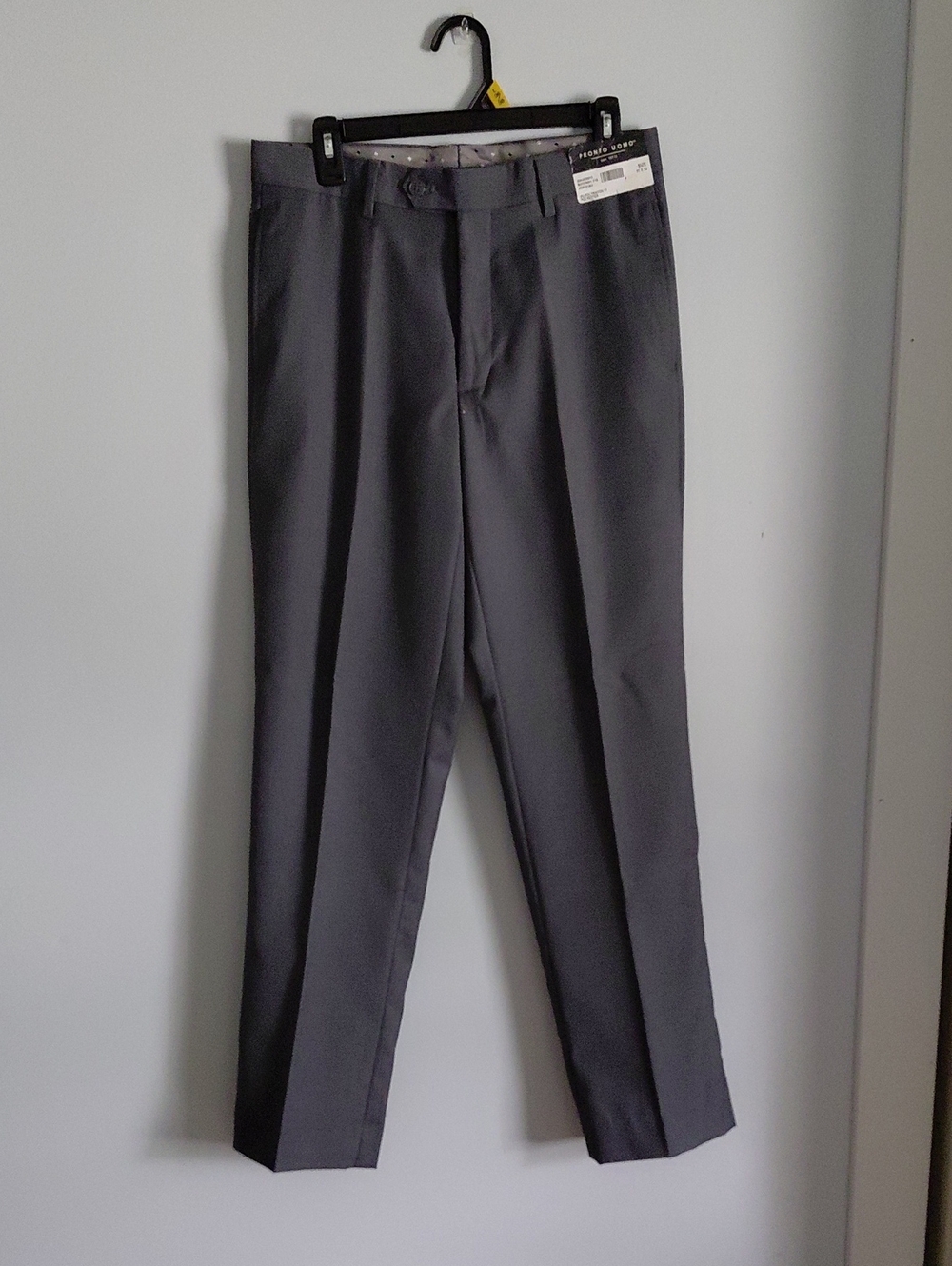 NWT Pronto Uomo Men's Grey Classic Dress Pants Workwear Wedding 31 x 32